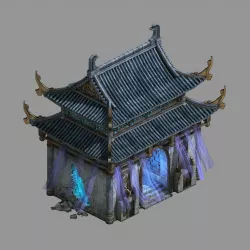 Hongri Taoist Temple-Temple 3D model