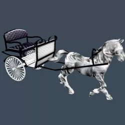 Horse Carriage 3D model