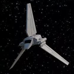 Imperial Shuttle - Lambda Class - PBR Medium Poly Count 3D model