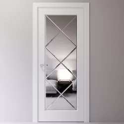 Interior door decorated with a mirror 3D model