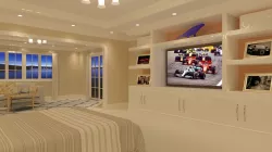 Large bedroom with seating area 3D model