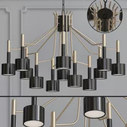 LIGHT IN THE SPACE LUSTRE 2 Low-poly 3D model