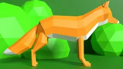 Little Foxy Low-poly 3D model