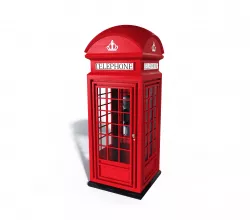 London phone booth 3D model