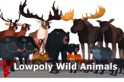 LowPoly Wild Animals pack Low-poly 3D model
