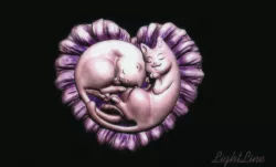 magnet cat 3D model