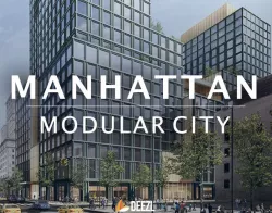 Manhattan Modular City ALL FORMATS Low-poly 3D model