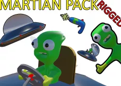 MARTIAN CARTOON PACK Low-poly 3D model