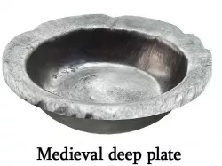 Medieval deep plate Low-poly 3D model
