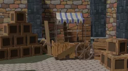 Medieval Stand Market  3D model