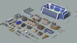 Megapolis set 3D model