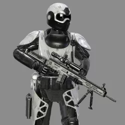 Military Exoskeleton R-40  Nemesis Low-poly 3D model