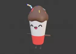 Milkshake 3D model
