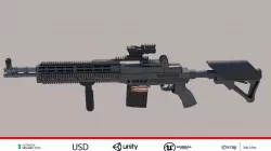 MK14 Rifle Low-poly 3D model
