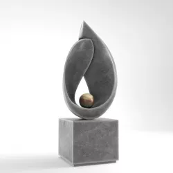Modern Decorative Abstract Stone Art Sculpture 10 3D model