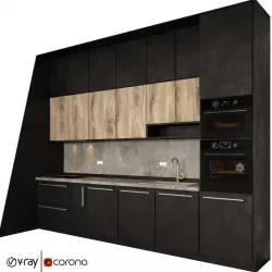 Modern kitchen vol 1-IKEA 3D model