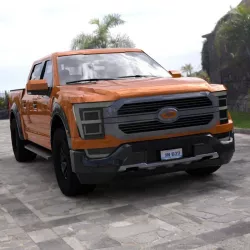 Modern Pickup Truck in obj and fbx formats 3D model