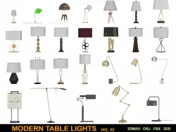 Modern table Lights 3D model