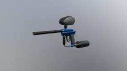 Modular Paintball Gun Low-poly 3D model