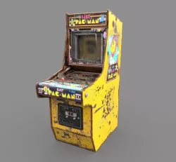 Old Arcade Machine 3D model