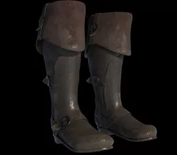 Old worn boots 3D model