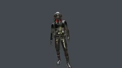 Piloto imperial negro star wars 3D model