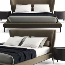 Poliform Gentleman Bed 3D model