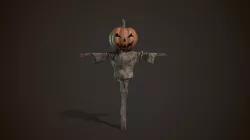 Pumpkin Scarecrow 3D model