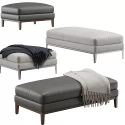 RH Modern Italia Coffee Ottoman 3D model