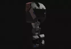 robotic skeleton torso 3D model