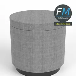 Round footrest 3D model