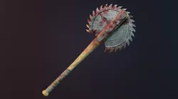 Saw Blade Bat Low-poly 3D model