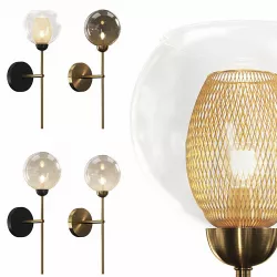  Sconce with glass shade 3D model