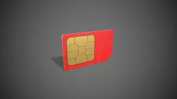 Sim Cards Low-poly 3D model