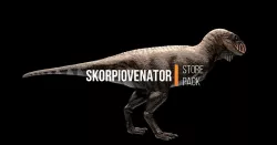 Skorpiovenator Dinosaur Asset Pack Low-poly 3D model