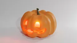 Smily Halloween Pumpkin Jack-O-Lantern 3D model