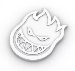 Spitfire Logo 3D to 3D print as a coaster 3D model