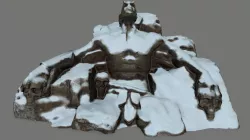 Stone Worrior Low-poly 3D model