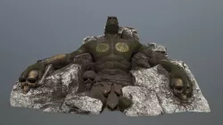 stone Worrior Low-poly 3D model
