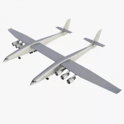Stratolaunch Aircraft Low-poly 3D model