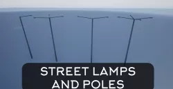 Street Lamp Poles Low-poly 3D model