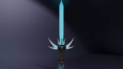 Stylized Nordic Sword 3D model