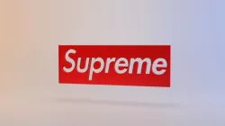Supreme Logo Low-poly 3D model