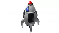 Toy Rocket Space Ship 3D model