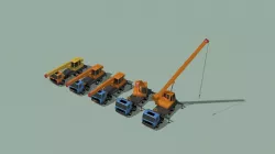 Truck crane  3D model