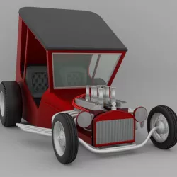 Uncertain-T Custom Hot Rod 3D model