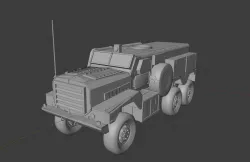 US COUGAR 6x6 MRAP Vehicle 3D model