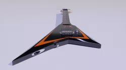 V Shaped Guitar - Generic Design 3D model