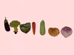 Vegetables Low-poly 3D model