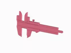 Vernier Caliper Toy 3D model